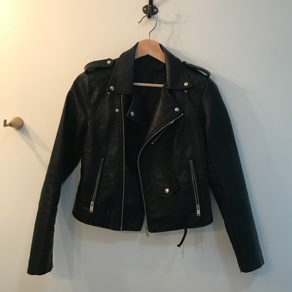 Vegan Leather Jacket - Picture 1 of 5